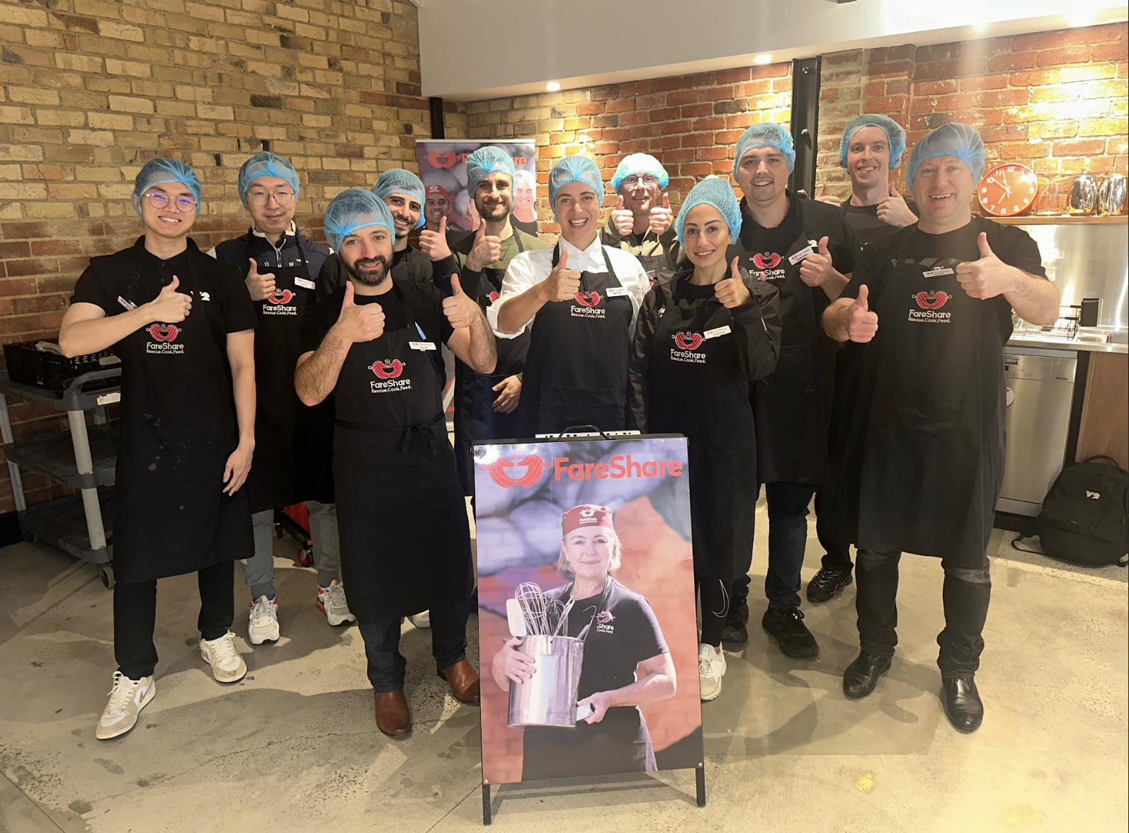 Image of V2 AI team volunteering in Melbourne for community initiatives